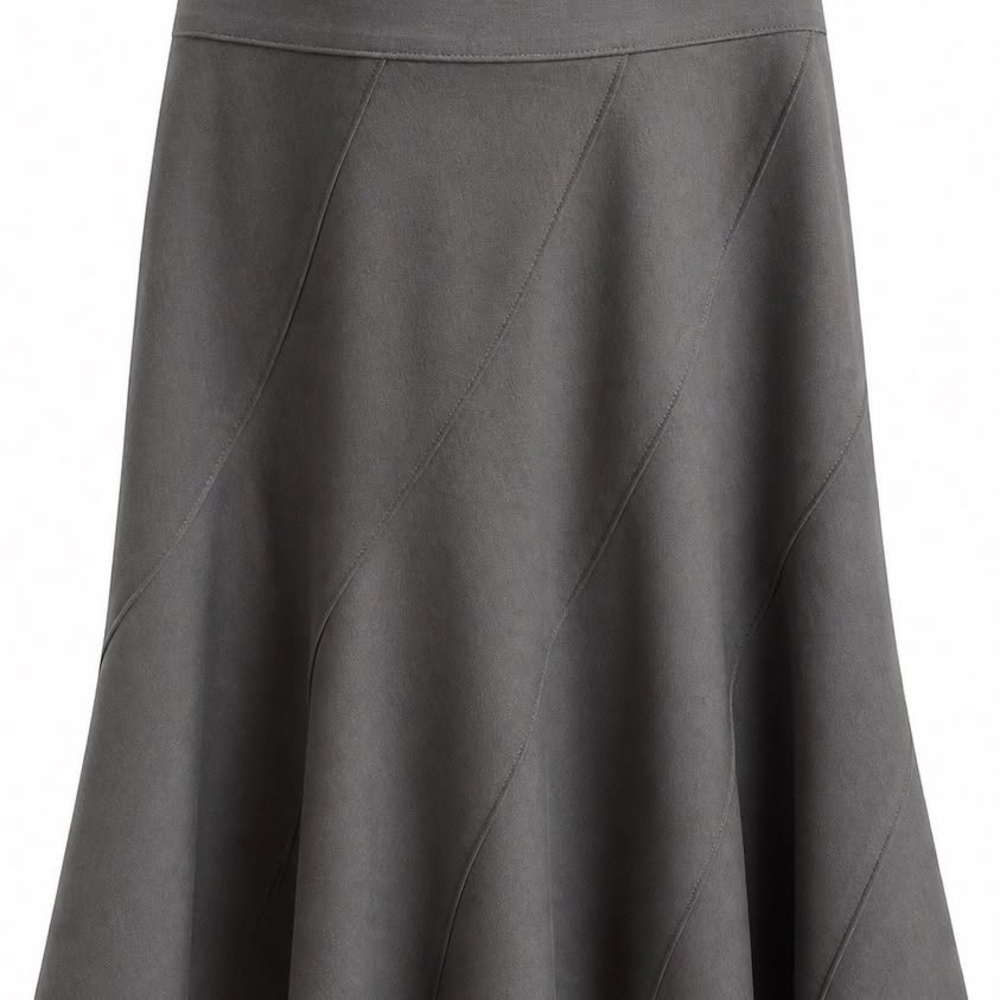 Gray Polyester blend skirt, Larry Levine, size 14